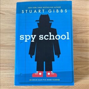 Spy School by Stuart Gibbs - Bright Blue Cover